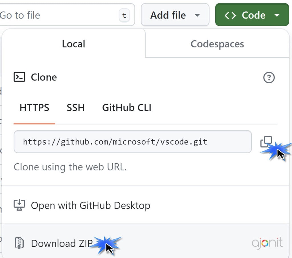 Should we clone or download git files?