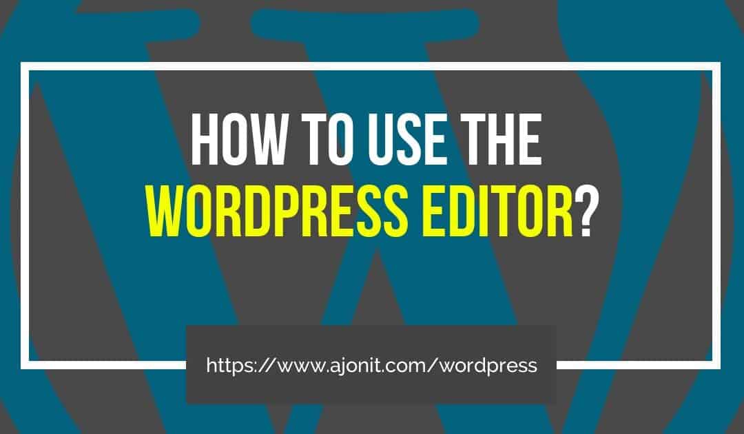 wordpress editor